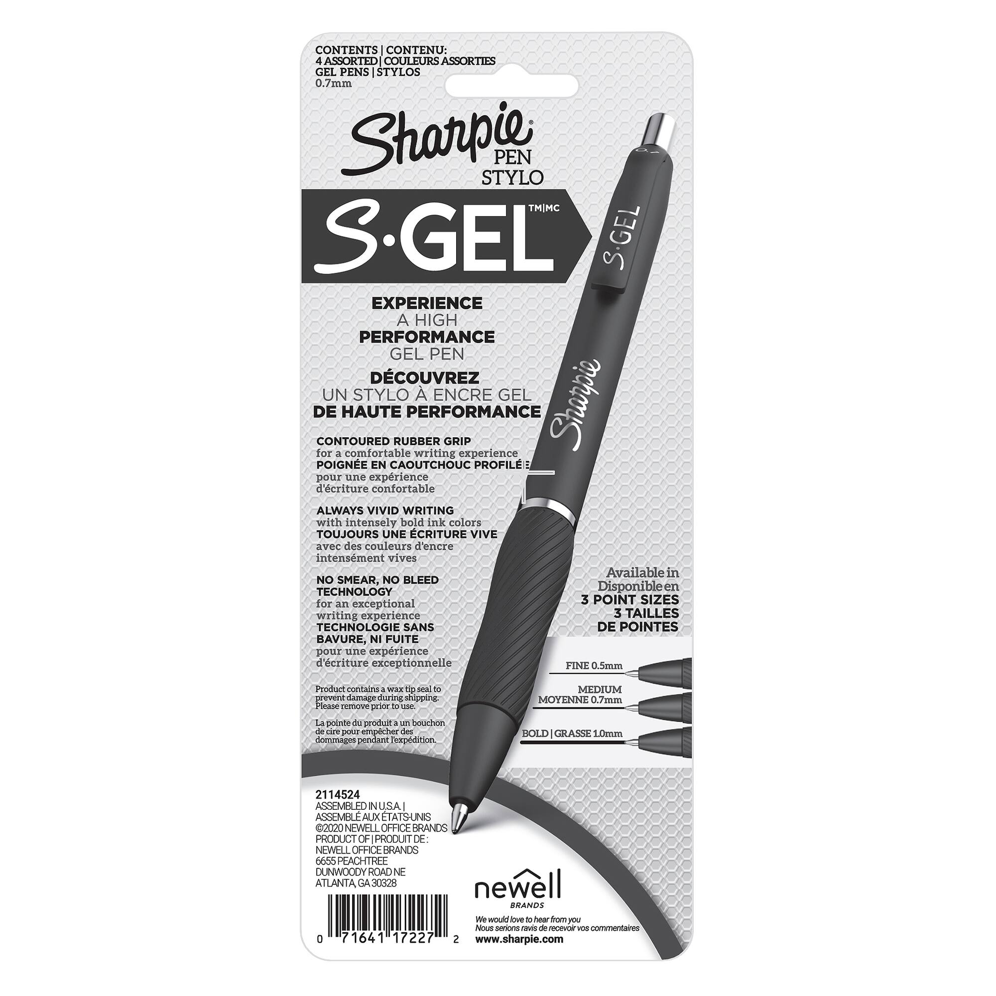 Sharpie® S-Gel™ 0.7mm Gel Pens